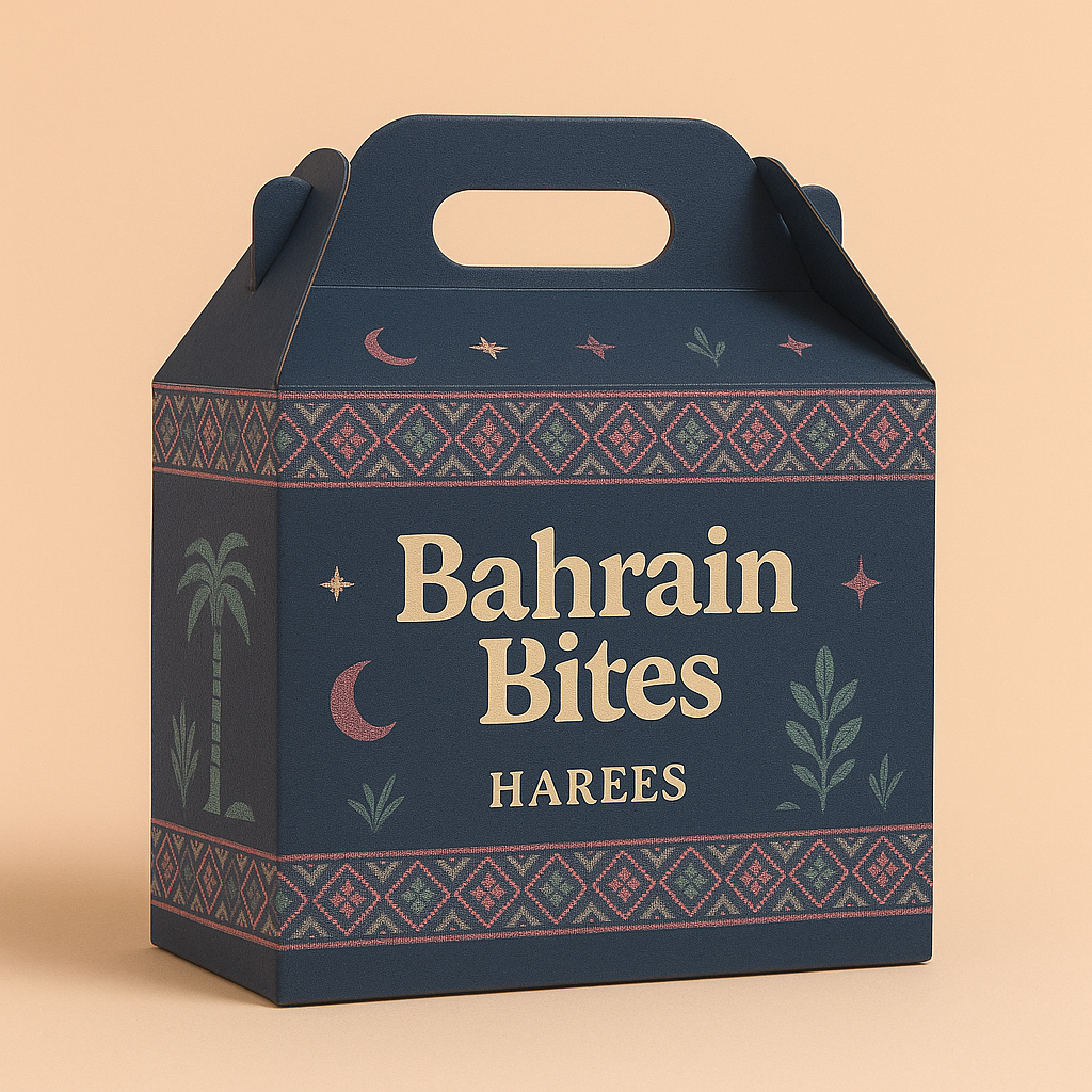 Bahrain Bites Harees Kit with cracked wheat and spice mix Ready-to-cook Harees ingredients and Bahraini food box Middle Eastern cracked wheat meal kit by Bahrain Bites Traditional Gulf Harees recipe box with step-by-step guide Bahraini cooking kit for Harees with pre-measured ingredients